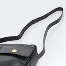 CELINE Shoulder Bag Leather Black Gold Auth 103691-8