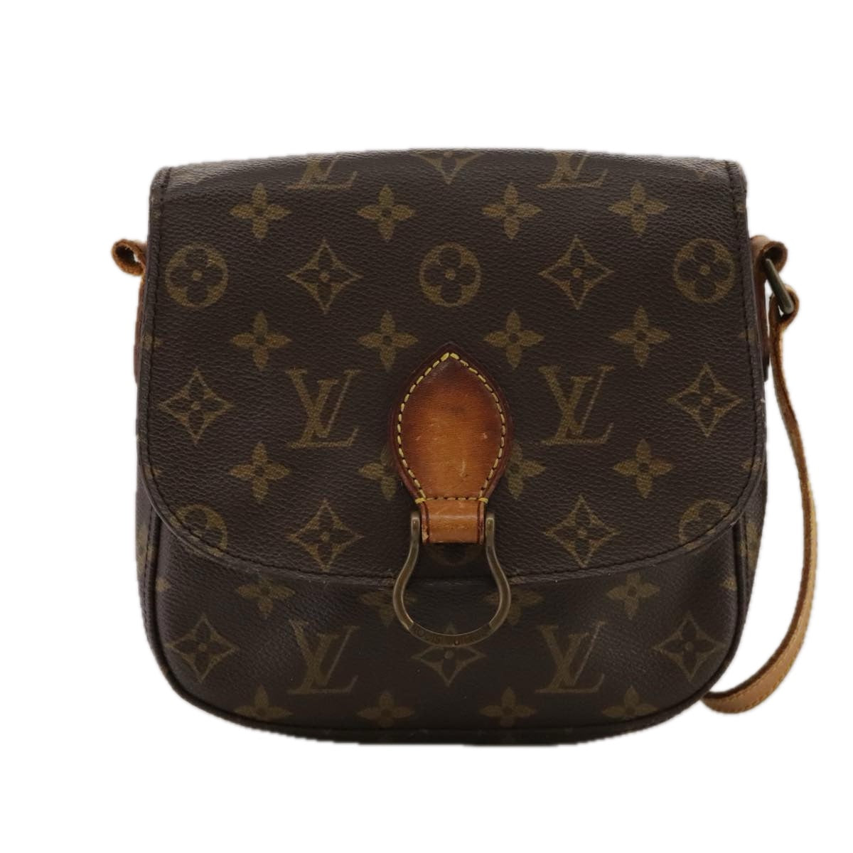 LOUIS VUITTON Monogram Saint Cloud MM Shoulder Bag M51243 LV Auth 103697