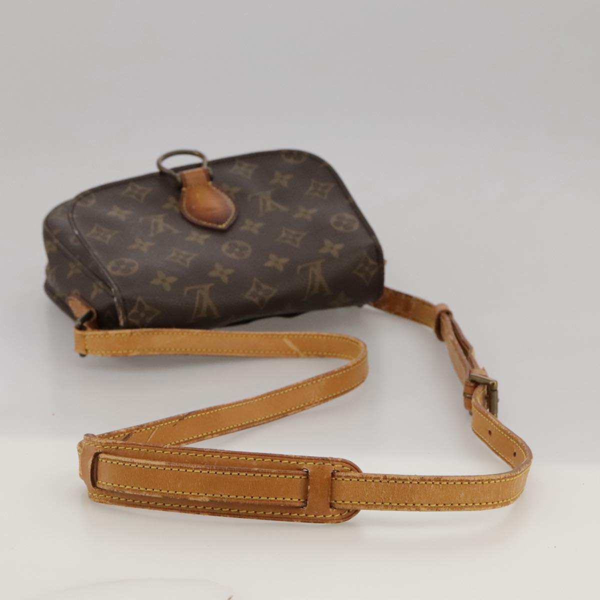 LOUIS VUITTON Monogram Saint Cloud MM Shoulder Bag M51243 LV Auth 103697