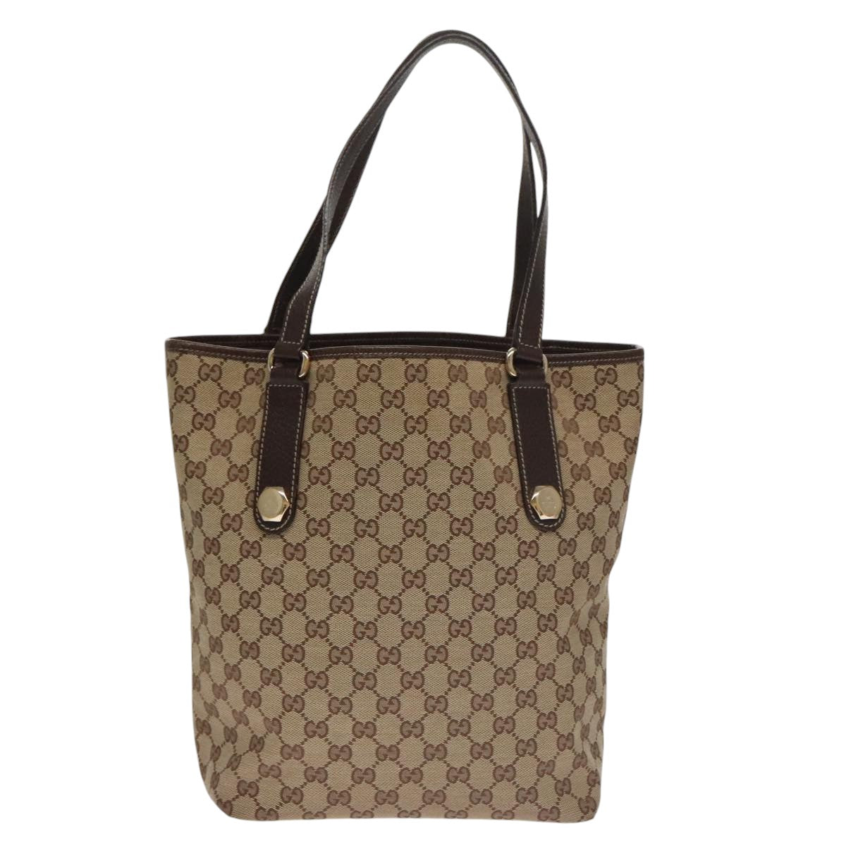 GUCCI GG Canvas Tote Bag Beige 153009 Auth 103706 - 0