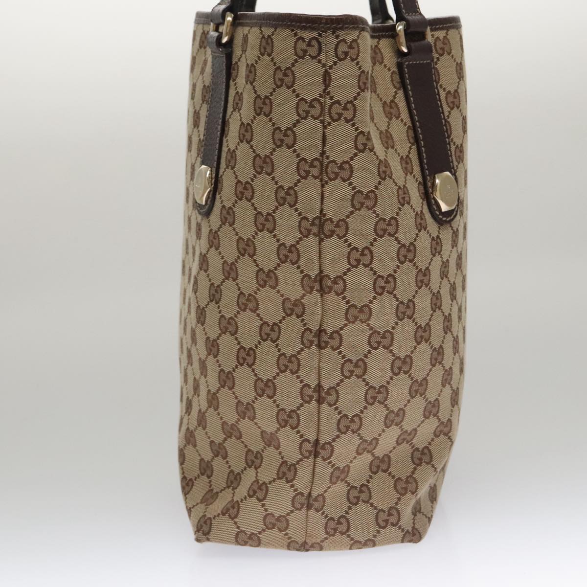 GUCCI GG Canvas Tote Bag Beige 153009 Auth 103706