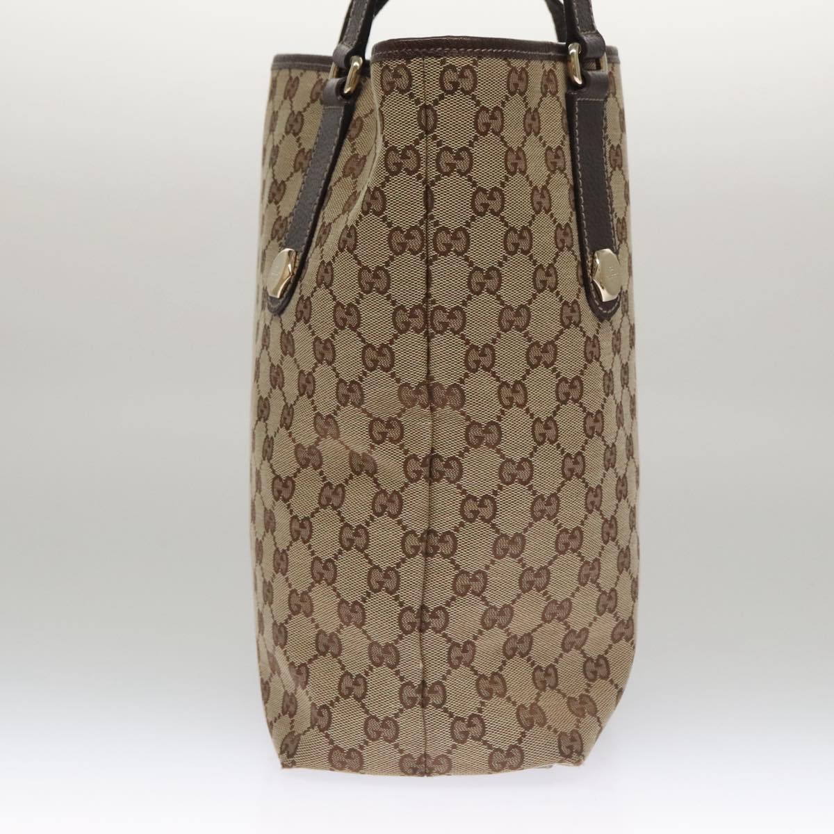 GUCCI GG Canvas Tote Bag Beige 153009 Auth 103706