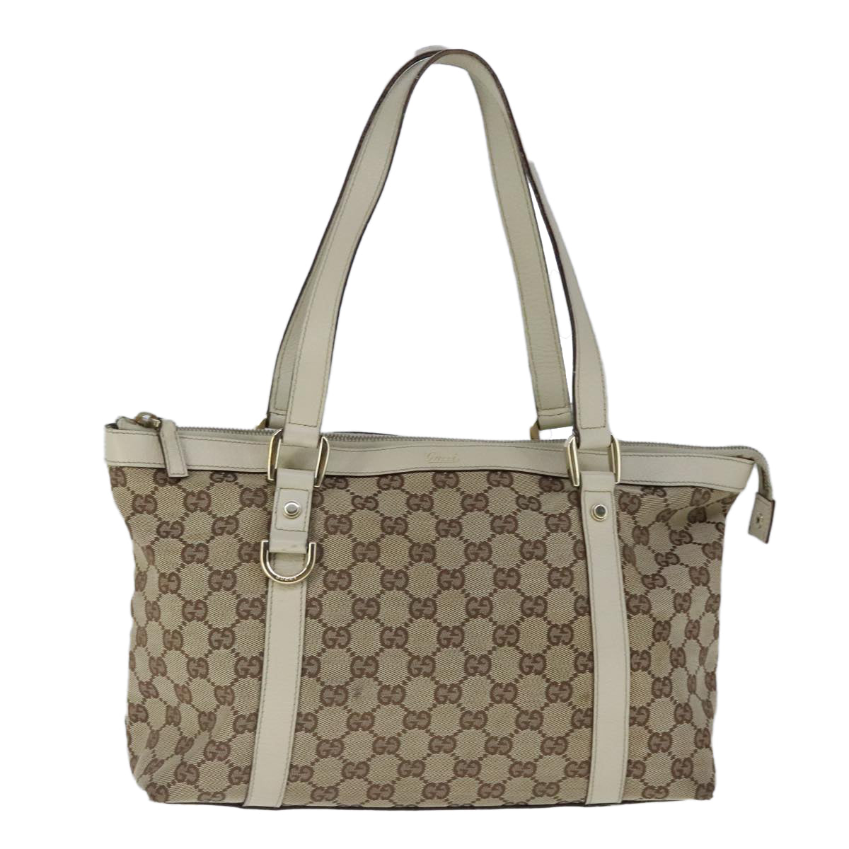 GUCCI GG Canvas Tote Bag Beige 141470 Auth 103707 - 0