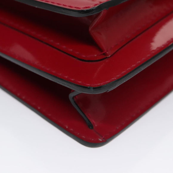 LOUIS VUITTON Vernis Monceau BB Hand Bag 2way Rose Andian M91579 LV Auth 103727