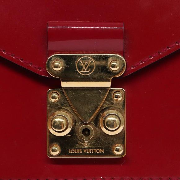 LOUIS VUITTON Vernis Monceau BB Hand Bag 2way Rose Andian M91579 LV Auth 103727