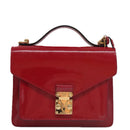 LOUIS VUITTON Vernis Monceau BB Hand Bag 2way Rose Andian M91579 LV Auth 103727-13