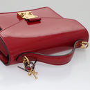 LOUIS VUITTON Vernis Monceau BB Hand Bag 2way Rose Andian M91579 LV Auth 103727-6