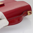 LOUIS VUITTON Vernis Monceau BB Hand Bag 2way Rose Andian M91579 LV Auth 103727-7