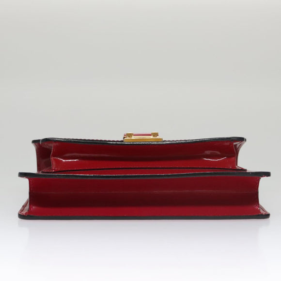 LOUIS VUITTON Vernis Monceau BB Hand Bag 2way Rose Andian M91579 LV Auth 103727