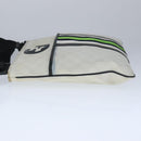 GUCCI GG Supreme Sherry Line Shoulder Bag PVC Green White 181067 Auth 103737-3