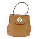 Christian Dior Hand Bag Leather 2way Brown Auth 103766-13