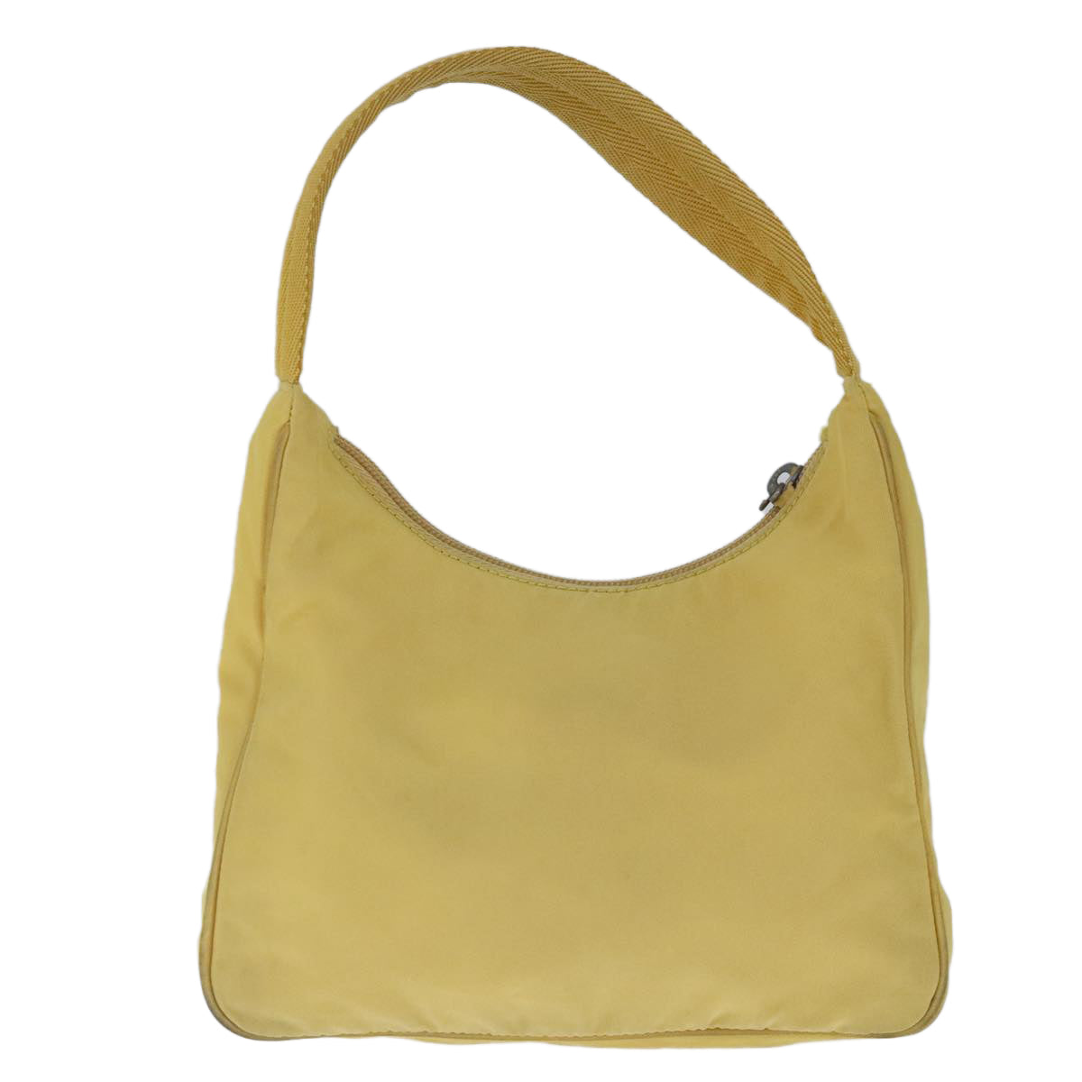 PRADA Hand Bag Nylon Yellow Auth 103767 - 0