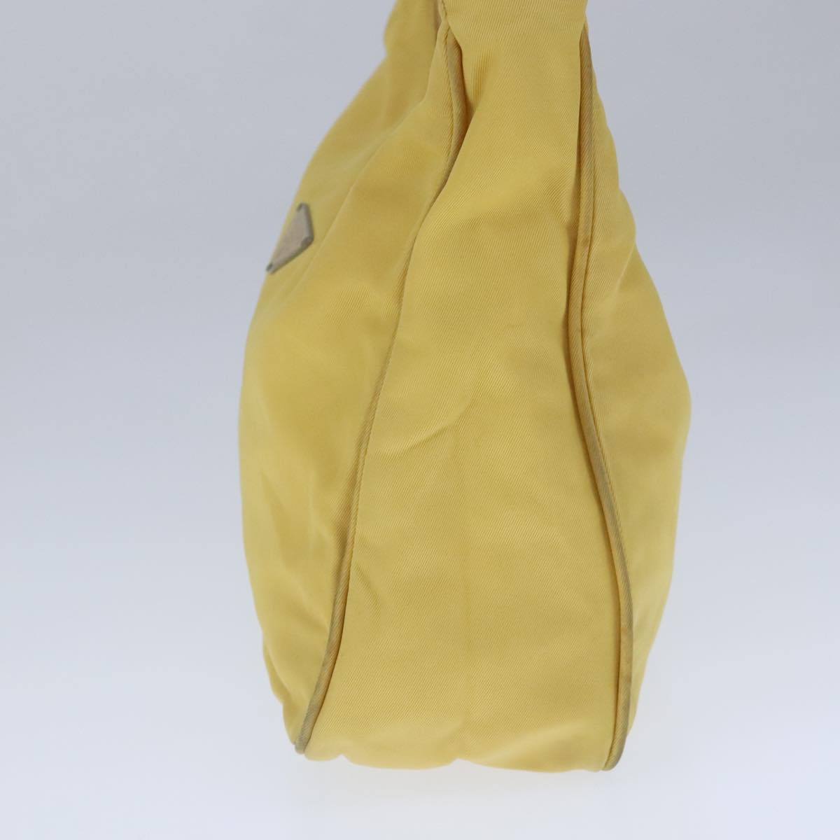 PRADA Hand Bag Nylon Yellow Auth 103767