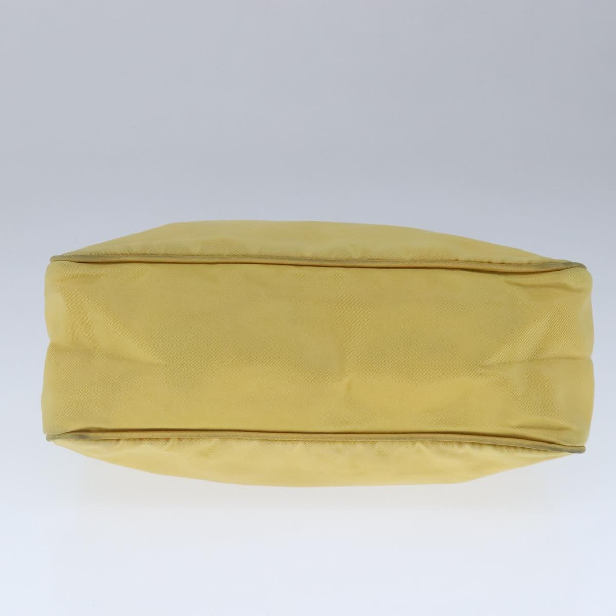 PRADA Hand Bag Nylon Yellow Auth 103767