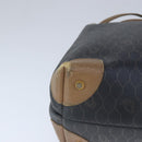 Christian Dior Honeycomb Canvas Shoulder Bag PVC Leather Black Auth 103769-9