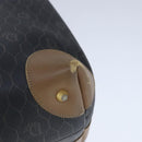 Christian Dior Honeycomb Canvas Shoulder Bag PVC Leather Black Auth 103769-16