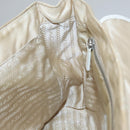 PRADA Shoulder Bag Nylon Beige Silver Auth 103773-23