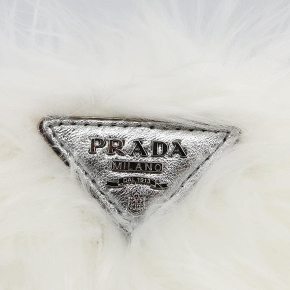 PRADA Pouch White Auth 103805