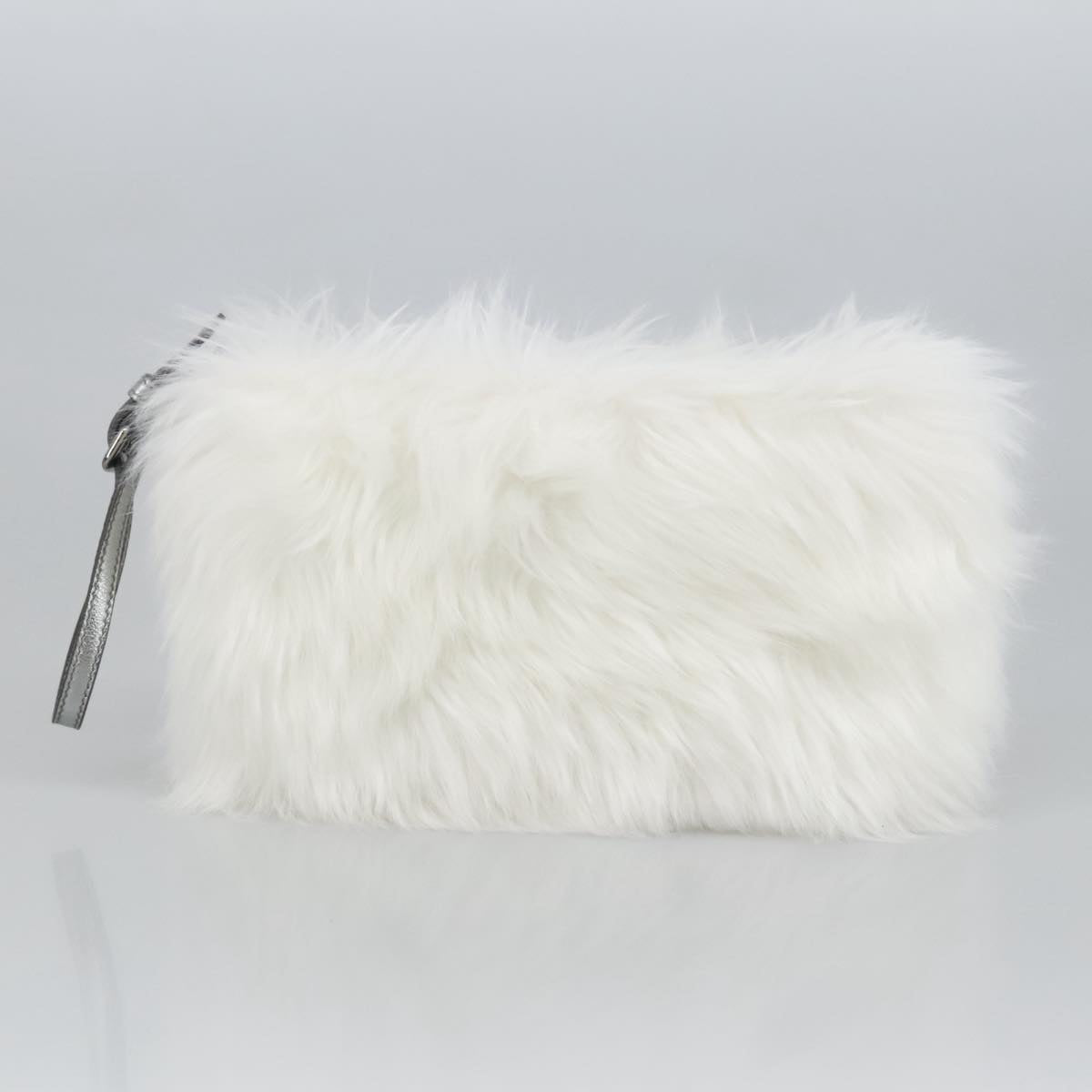 PRADA Pouch White Auth 103805