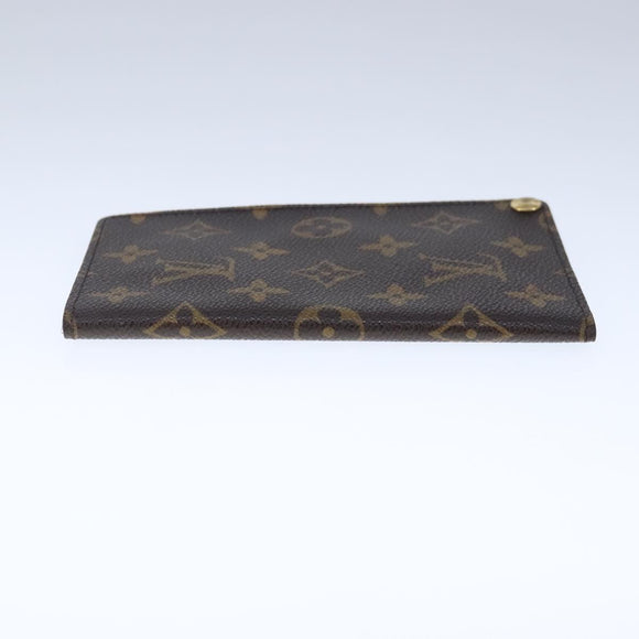 LOUIS VUITTON Monogram Porte Cartes Credit Pression Case M60937 LV Auth 103814