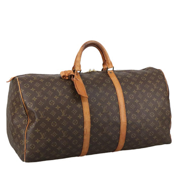 LOUIS VUITTON Monogram Keepall 60 Boston Bag M41422 LV Auth 103852