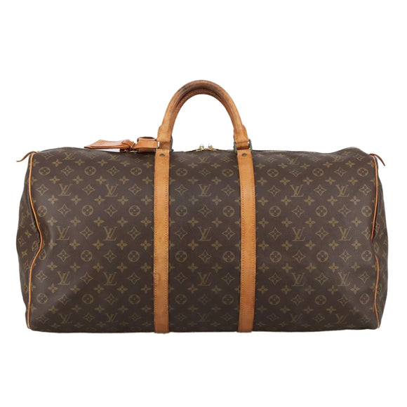 LOUIS VUITTON Monogram Keepall 60 Boston Bag M41422 LV Auth 103852