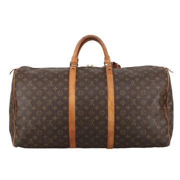 LOUIS VUITTON Monogram Keepall 60 Boston Bag M41422 LV Auth 103852 - 0