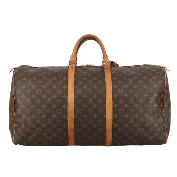 LOUIS VUITTON Monogram Keepall 60 Boston Bag M41422 LV Auth 103852