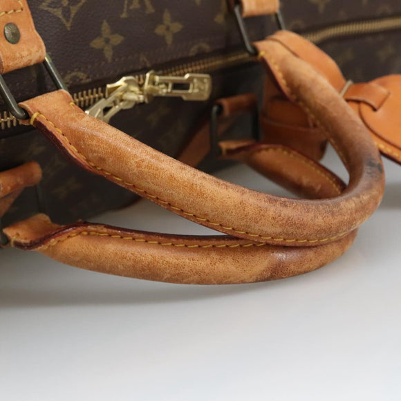 LOUIS VUITTON Monogram Keepall 60 Boston Bag M41422 LV Auth 103852