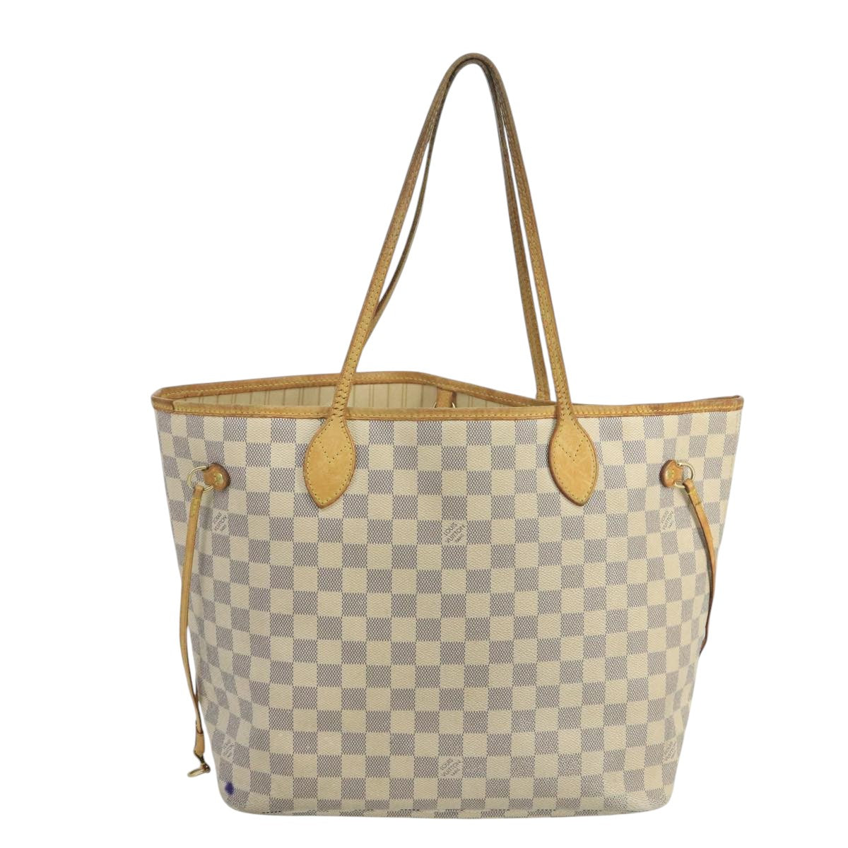 LOUIS VUITTON Damier Azur Neverfull MM Tote Bag N51107 LV Auth 103949 - 0