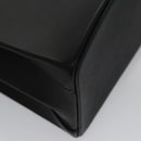 CARTIER Hand Bag Leather Black Gold Silver Auth 103956-15