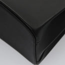 CARTIER Hand Bag Leather Black Gold Silver Auth 103956-16