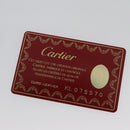 CARTIER Hand Bag Leather Black Gold Silver Auth 103956-12