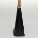 CARTIER Hand Bag Leather Black Gold Silver Auth 103956-3