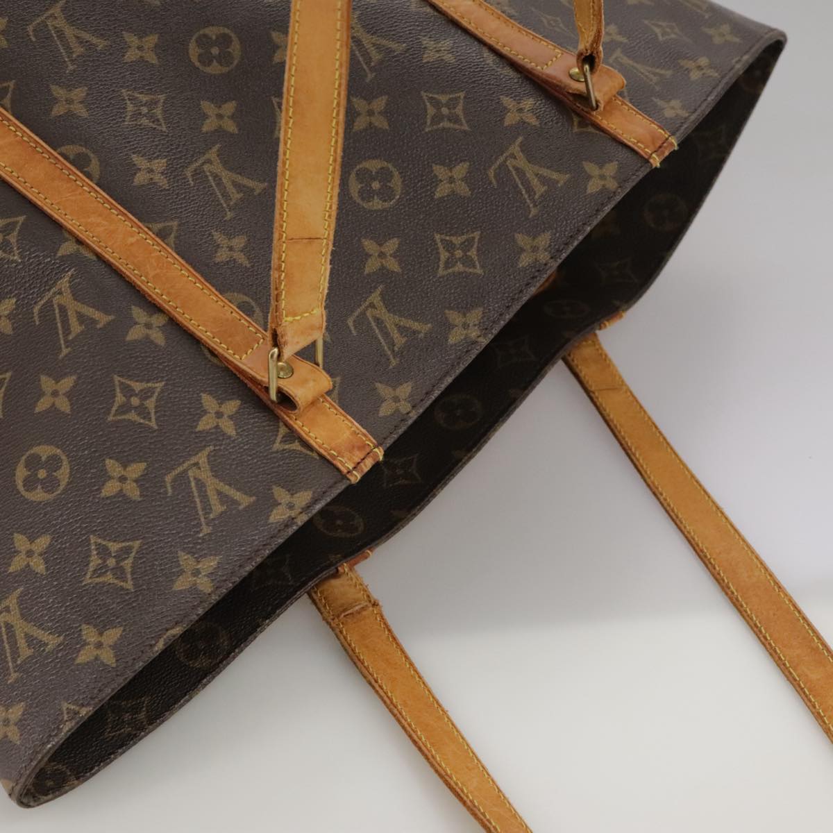 LOUIS VUITTON Monogram Sac Shopping Tote Bag M51108 LV Auth 103976