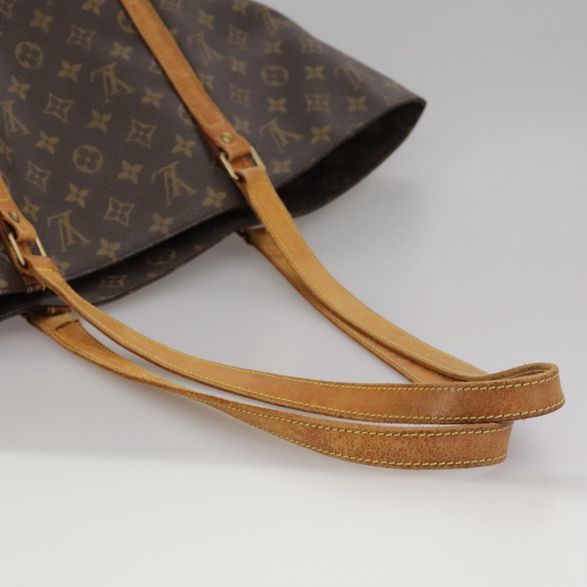 LOUIS VUITTON Monogram Sac Shopping Tote Bag M51108 LV Auth 103976