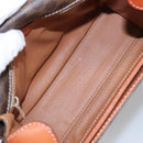 CELINE Macadam Canvas Shoulder Bag PVC Leather Brown Gold Auth 104026-10