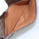 CELINE Macadam Canvas Shoulder Bag PVC Leather Brown Gold Auth 104026-23