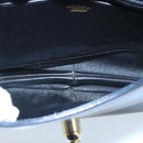 GUCCI Shoulder Bag Leather Black Gold Auth 104033-11