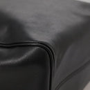 CELINE Hand Bag Leather Black Gold Auth 104068-16