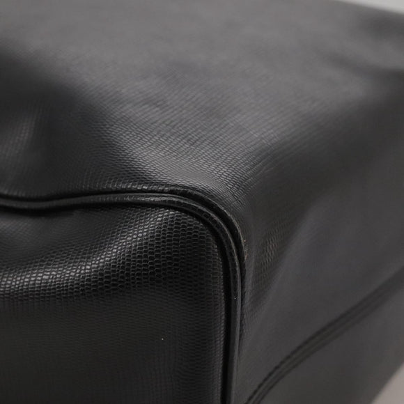 CELINE Hand Bag Leather Black Gold Auth 104068