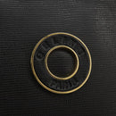 CELINE Hand Bag Leather Black Gold Auth 104068-18