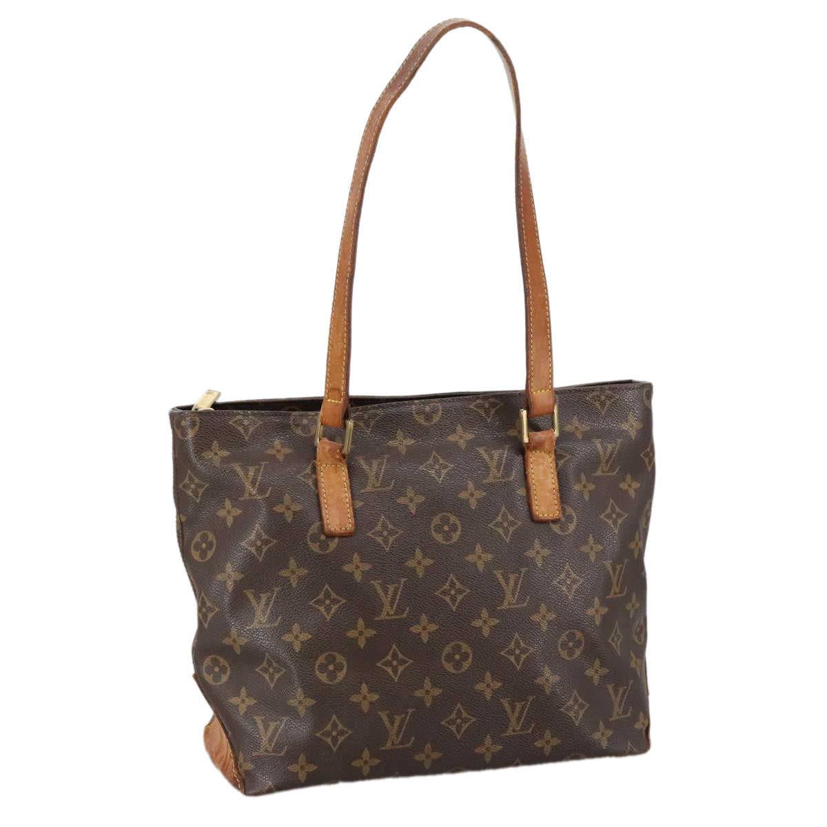 LOUIS VUITTON Monogram Cabas Piano Tote Bag M51148 LV Auth 104099