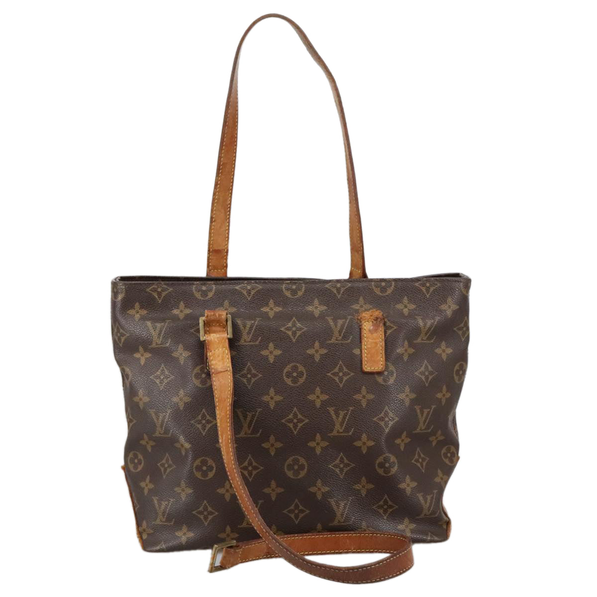 LOUIS VUITTON Monogram Cabas Piano Tote Bag M51148 LV Auth 104099