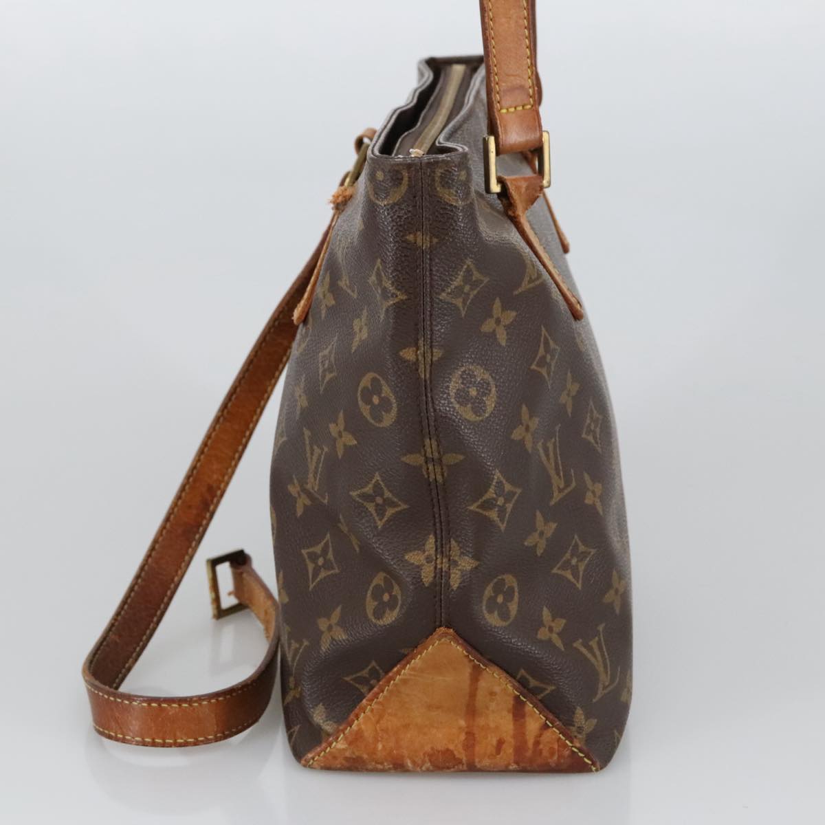 LOUIS VUITTON Monogram Cabas Piano Tote Bag M51148 LV Auth 104099