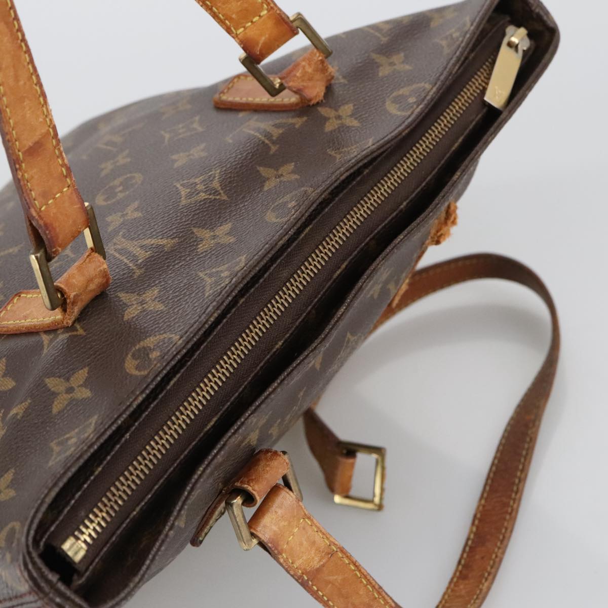 LOUIS VUITTON Monogram Cabas Piano Tote Bag M51148 LV Auth 104099