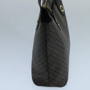 CELINE Macadam Canvas Hand Bag PVC Leather Black Gold Auth 104108-4