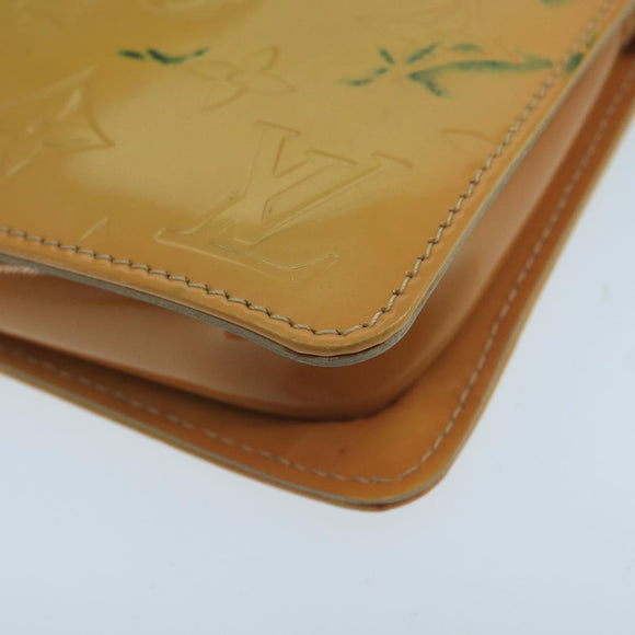 LOUIS VUITTON Monogram Vernis Lexington Accessory Pouch Beige M91010 Auth 104125