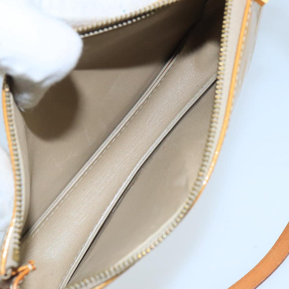 LOUIS VUITTON Monogram Vernis Lexington Accessory Pouch Beige M91010 Auth 104125