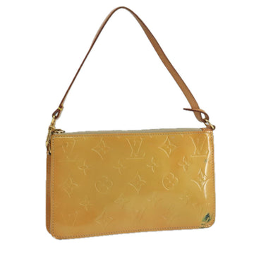 LOUIS VUITTON Monogram Vernis Lexington Accessory Pouch Beige M91010 Auth 104125